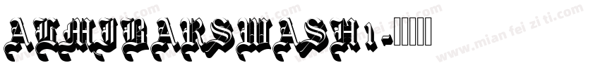 ALMIBARSWASH1字体转换