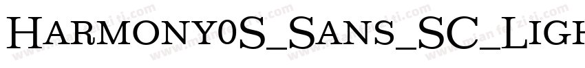 Harmony0S_Sans_SC_Light字体转换