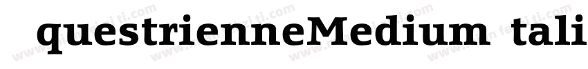 EquestrienneMediumItalic字体转换