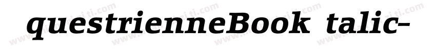 EquestrienneBookItalic字体转换