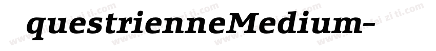 EquestrienneMedium字体转换
