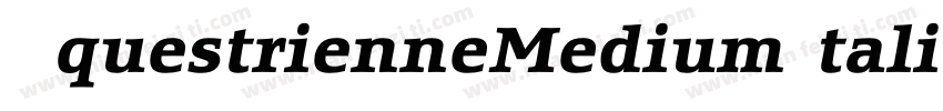 EquestrienneMediumItalic字体转换