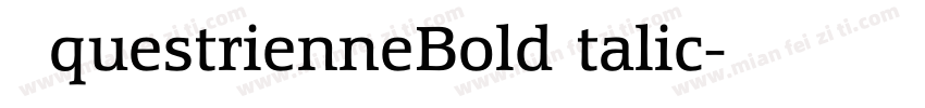 EquestrienneBoldItalic字体转换