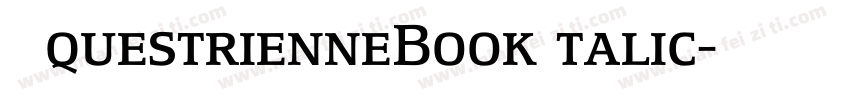 EquestrienneBookItalic字体转换