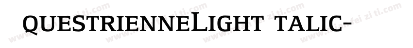 EquestrienneLightItalic字体转换