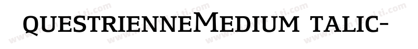 EquestrienneMediumItalic字体转换