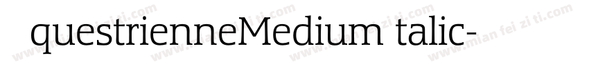 EquestrienneMediumItalic字体转换