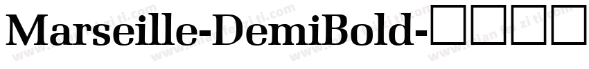 Marseille-DemiBold字体转换