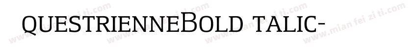 EquestrienneBoldItalic字体转换