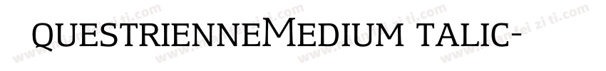 EquestrienneMediumItalic字体转换