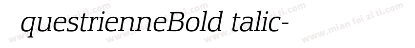 EquestrienneBoldItalic字体转换