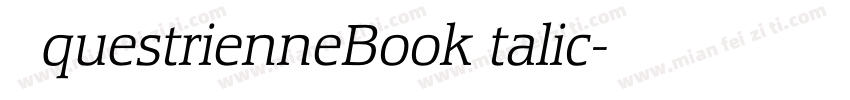 EquestrienneBookItalic字体转换