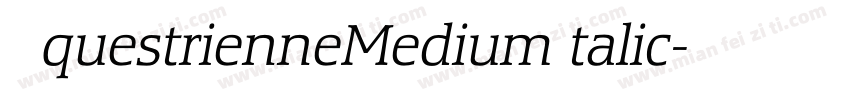 EquestrienneMediumItalic字体转换