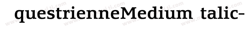 EquestrienneMediumItalic字体转换