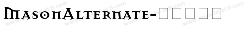 MasonAlternate字体转换
