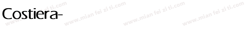 Costiera字体转换