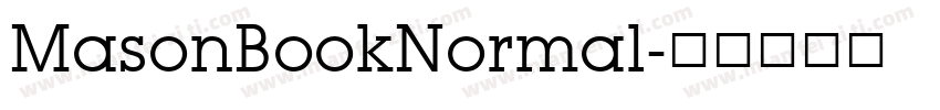 MasonBookNormal字体转换