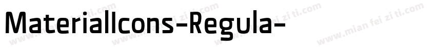 MaterialIcons-Regula字体转换