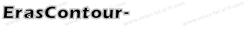 ErasContour字体转换