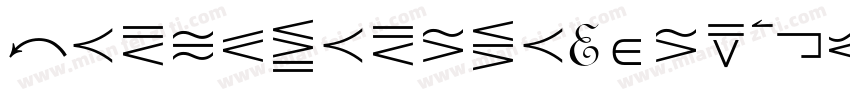 MathematicalPi-Two字体转换
