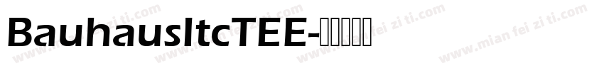 BauhausItcTEE字体转换