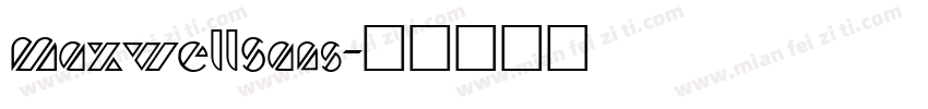 MaxwellSans字体转换