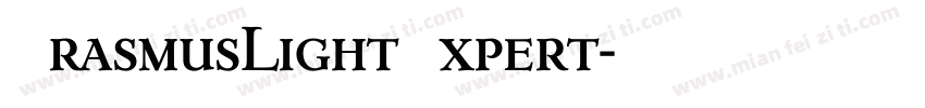 ErasmusLightExpert字体转换