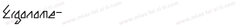 Ergonome字体转换