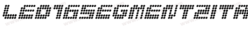 Led16Segment2Italic-字体转换