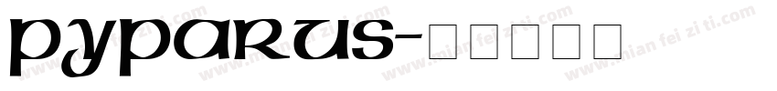 pyparus字体转换