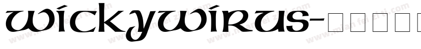 wickywirus字体转换