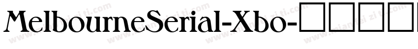 MelbourneSerial-Xbo字体转换