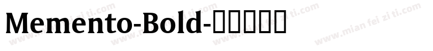 Memento-Bold字体转换