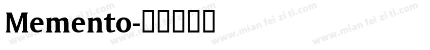 Memento字体转换