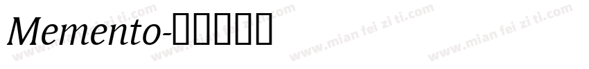 Memento字体转换