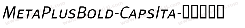 MetaPlusBold-CapsIta字体转换