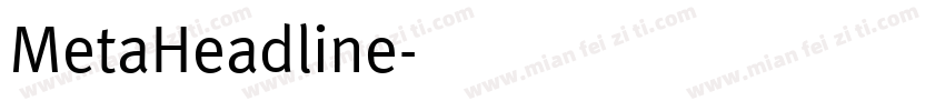 MetaHeadline字体转换