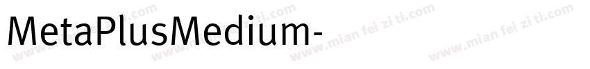 MetaPlusMedium字体转换