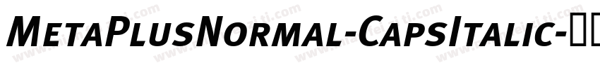 MetaPlusNormal-CapsItalic字体转换