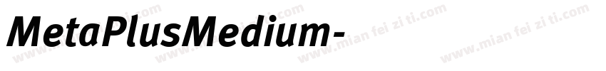 MetaPlusMedium字体转换