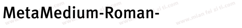 MetaMedium-Roman字体转换