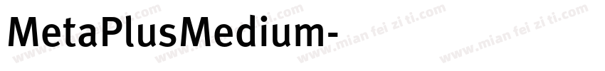 MetaPlusMedium字体转换