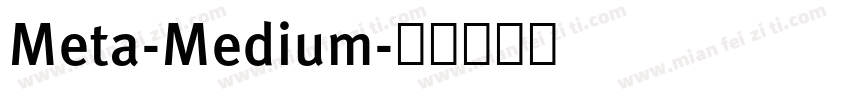 Meta-Medium字体转换