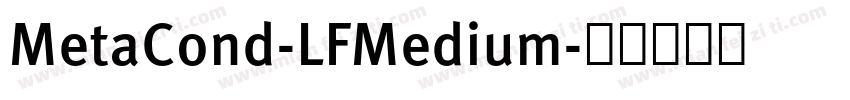 MetaCond-LFMedium字体转换