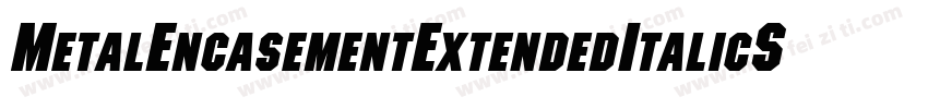 MetalEncasementExtendedItalicSWFTE字体转换