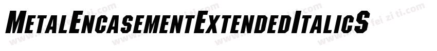 MetalEncasementExtendedItalicSWFTE字体转换