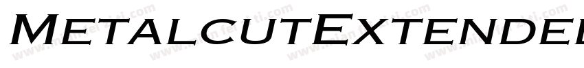 MetalcutExtended字体转换