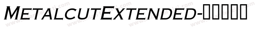 MetalcutExtended字体转换