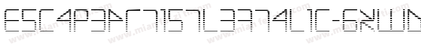 EscapeArtistLeftalic-gxwDR字体转换