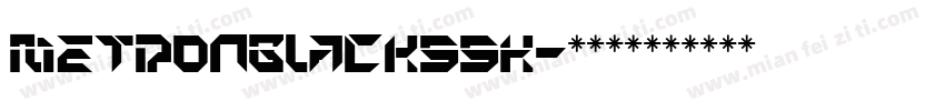 MetronBlackSSK字体转换